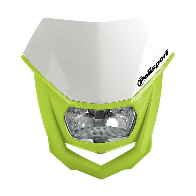 POLISPORT HALO HEADLIGHT - FLUORO YELLOW/WHITE Hover Image