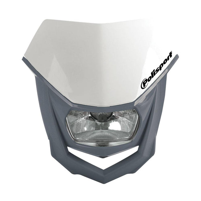 POLISPORT HALO HEADLIGHT - NARDO GREY/WHITE Hover Image