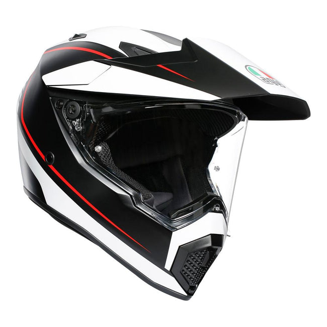 AGV AX9 - PACIFIC ROAD MATT BLACK/WHITE/RED Hover Image