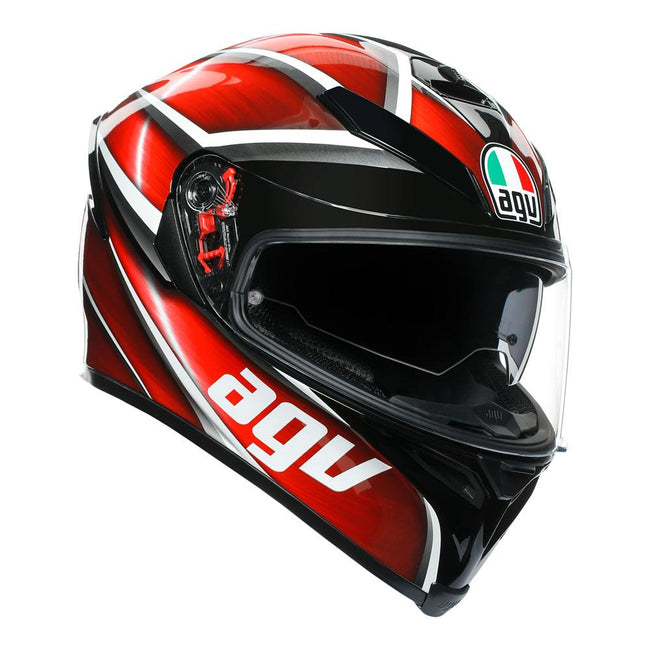 AGV K5 S - TEMPEST BLACK/RED Hover Image