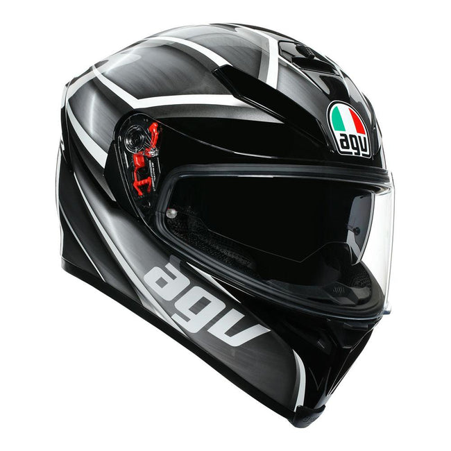 AGV K5 S - TEMPEST BLACK/SILVER Hover Image