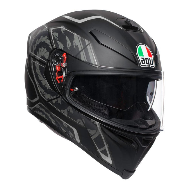 AGV K5 S - TORNADO MATT BLACK/SILVER Hover Image