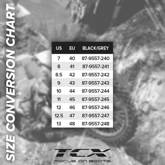 TCX IKASU AIR BOOTS BLACK/GREY Main Image