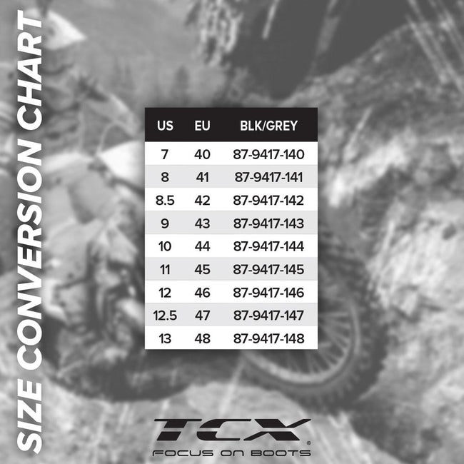 TCX STREET 3 AIR BOOTS BLACK/GREY Main Image