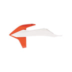 POLISPORT RADIATOR SHROUDS KTM SX/SX-F 19-22 - ORANGE/WHITE OEM