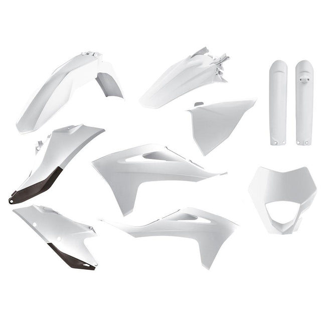 POLISPORT ENDURO KIT GASGAS EC/EC-F 21-23 - WHITE (INCL. HEADLIGHT SURROUND & FORK GUARDS) Hover Image