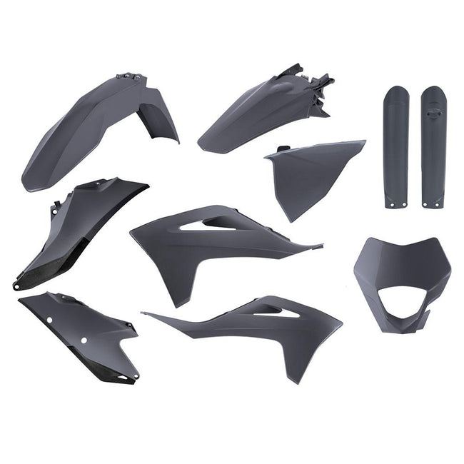 POLISPORT ENDURO KIT GASGAS EC/EC-F 21-23 - NARDO GREY (INCL. HEADLIGHT SURROUND & FORK GUARDS) Hover Image