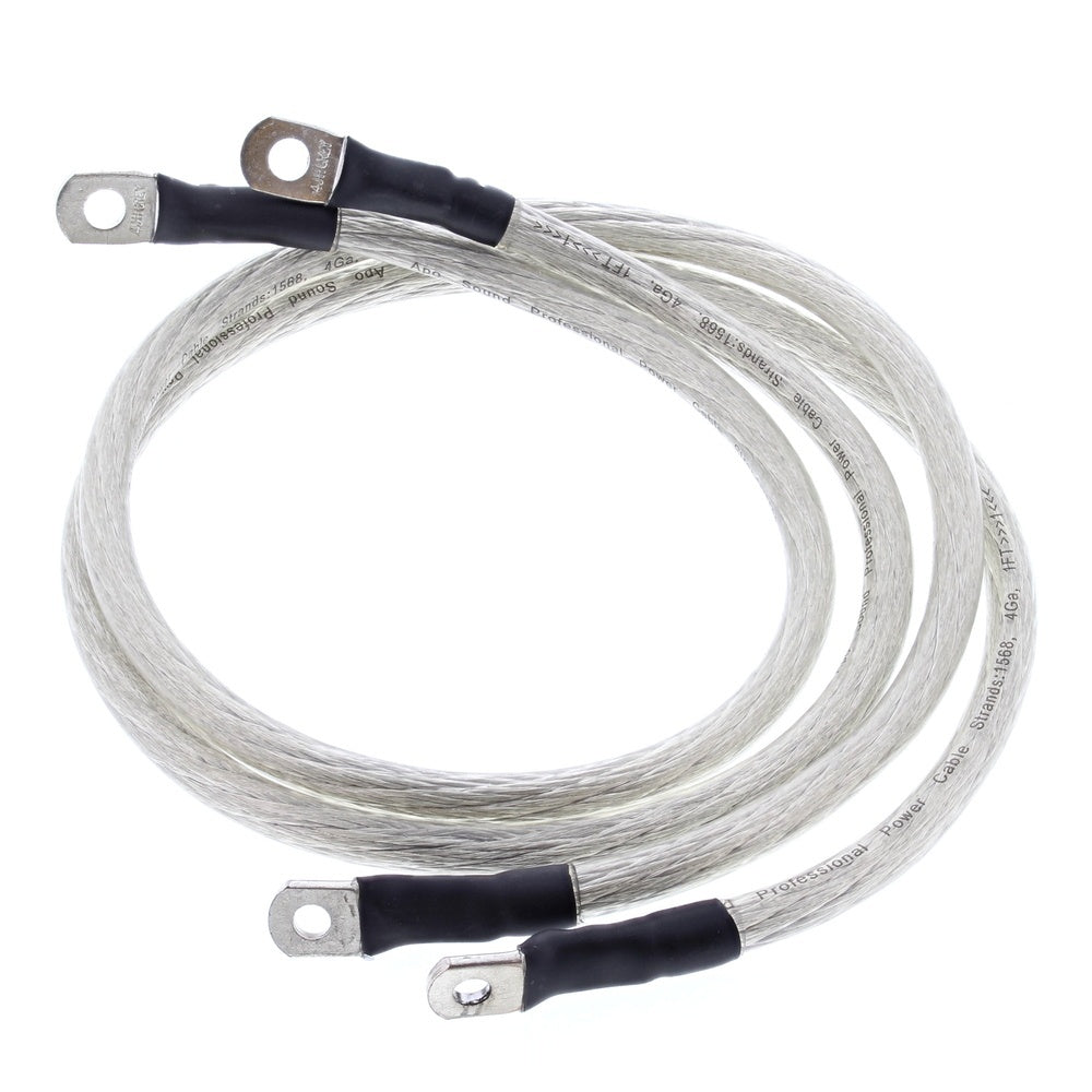 All Balls 33" (83.83cm) Battery Cable Kit - Clear - 2pce