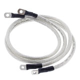 All Balls 33" (83.83cm) Battery Cable Kit - Clear - 2pce Hover Image