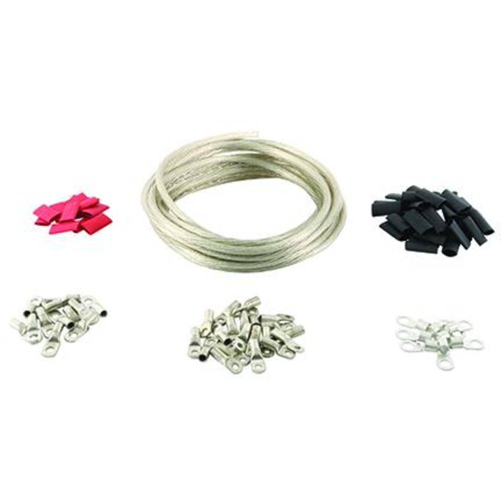 All Balls Custom Battery Cable Kit - Clear - 25ft