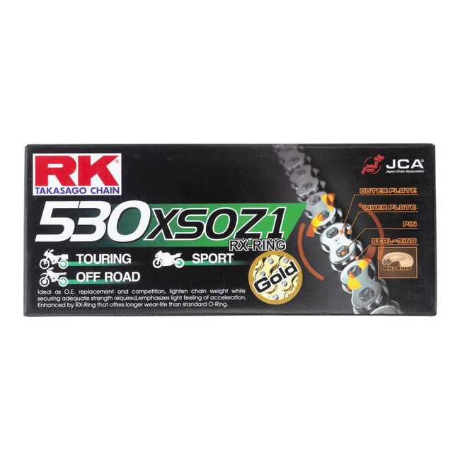 RK CHAIN 530XSO - 120 LINK - GOLD Hover Image