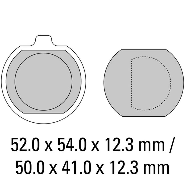 FERODO Disc Pad Set - FDB132 P Platinum Non Sintered Compound Hover Image