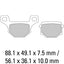 FERODO Disc Pad Set - FDB384 P Platinum Compound -Non Sintered