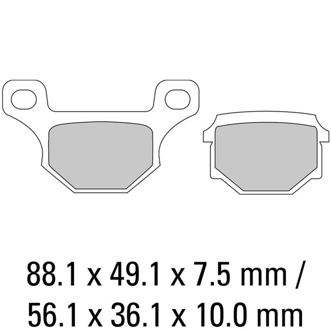 FERODO Disc Pad Set - FDB384 P Platinum Compound -Non Sintered Hover Image