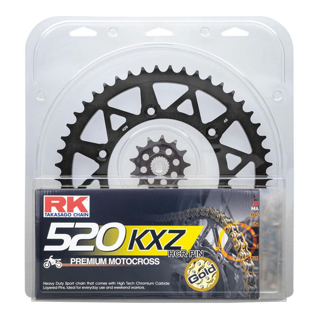 LITE PACK - RK CHAIN & SPROCKET KIT BLACK 13/49 YZ450F 99-25 Hover Image