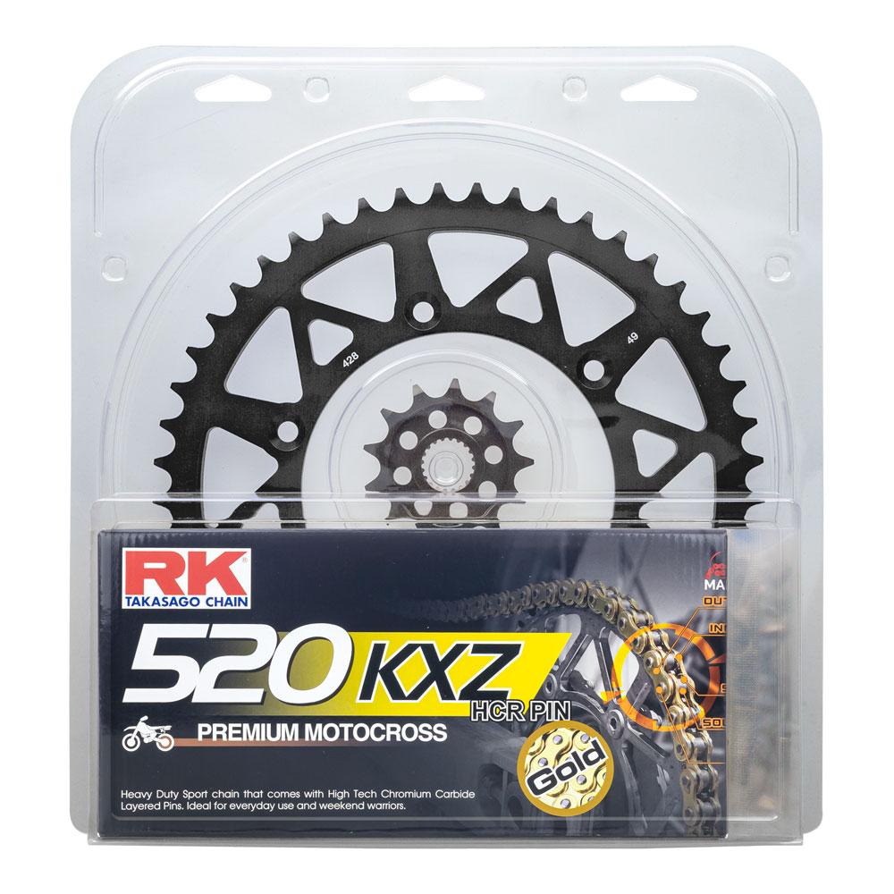 LITE PACK - RK CHAIN & SPROCKET KIT BLACK 13/50 HUSKY 14-25