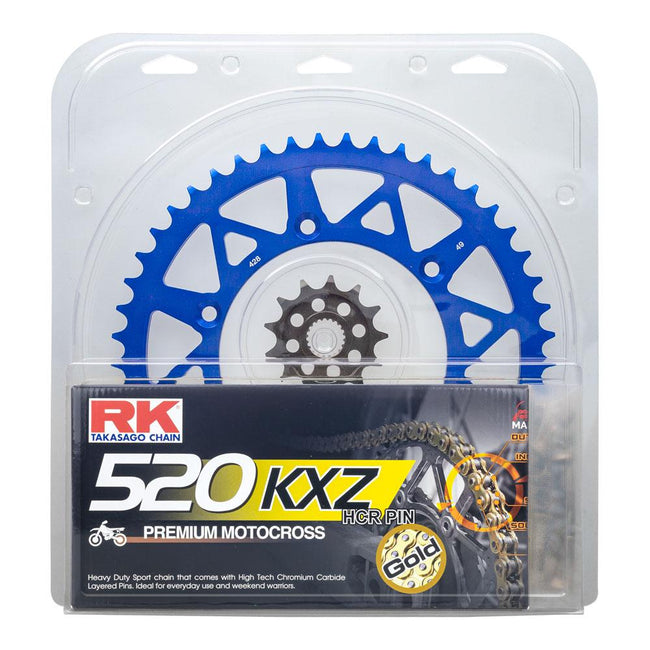 LITE PACK - RK CHAIN & SPROCKET KIT BLUE 13/52 HUSKY 14-23 Hover Image