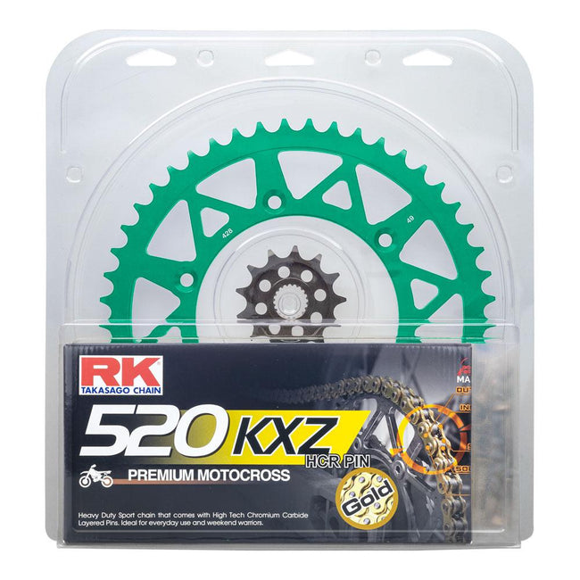 LITE PACK - RK CHAIN & SPROCKET KIT GREEN 13/50 KX450F 06-23 Hover Image