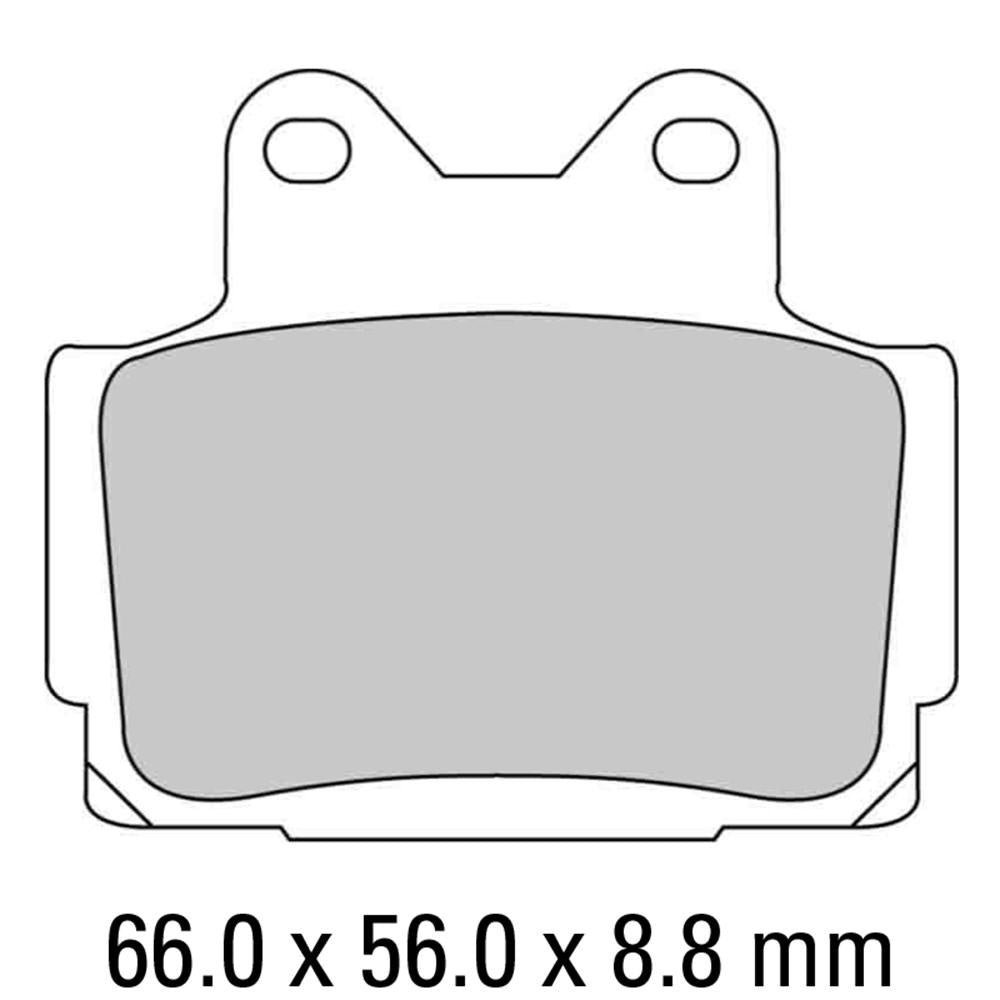 FERODO Disc Pad Set - FDB386 P Platinum Non Sintered Compound