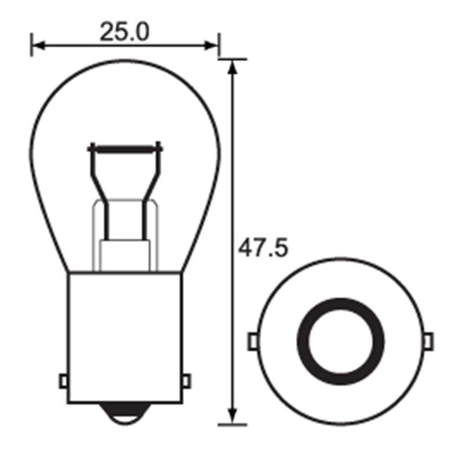 BULB - INDICATOR 12V 18W - BA15S Hover Image