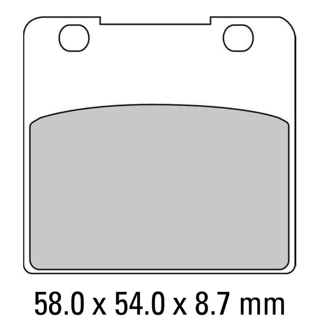 FERODO Disc Pad Set - FDB389 P Platinum Non Sintered Compound Hover Image