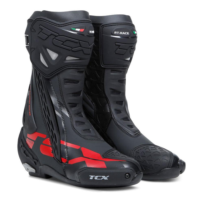 TCX RT-RACE BOOTS BLACK/GREY/RED Hover Image