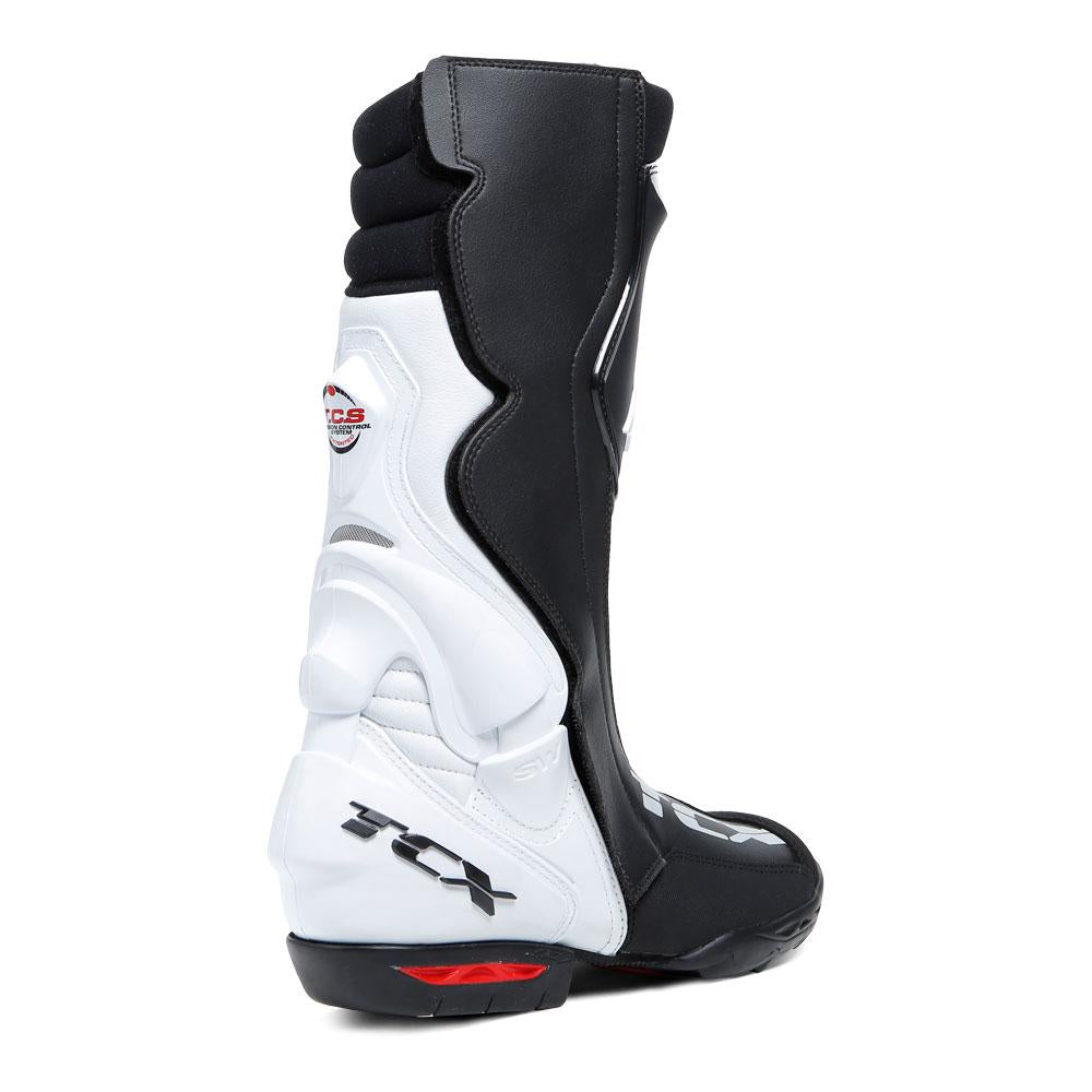 TCX TCS SPEEDWAY BOOTS BLACK/WHITE