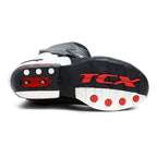 TCX TCS SPEEDWAY BOOTS BLACK/WHITE