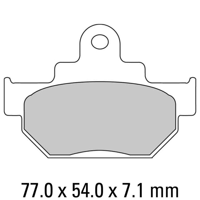 FERODO Disc Pad Set - FDB404 P Platinum Non Sintered Compound Hover Image