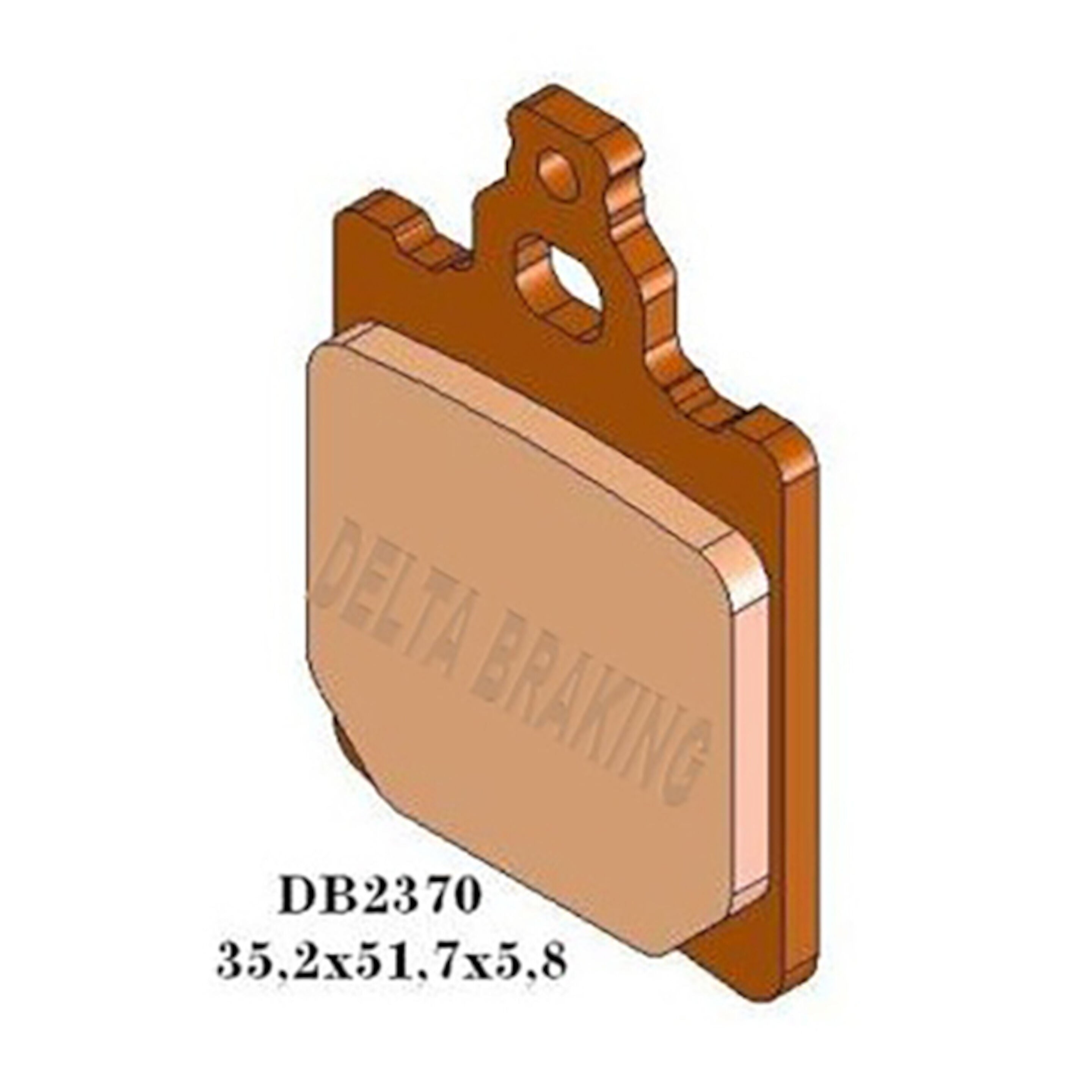 Delta Brake Pads - DB2370 MX-D GF4096