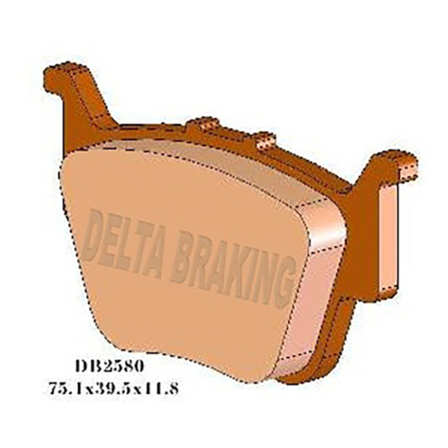 Delta Brake Pads - DB2580 MX-D GF4243 or GF5243 Hover Image