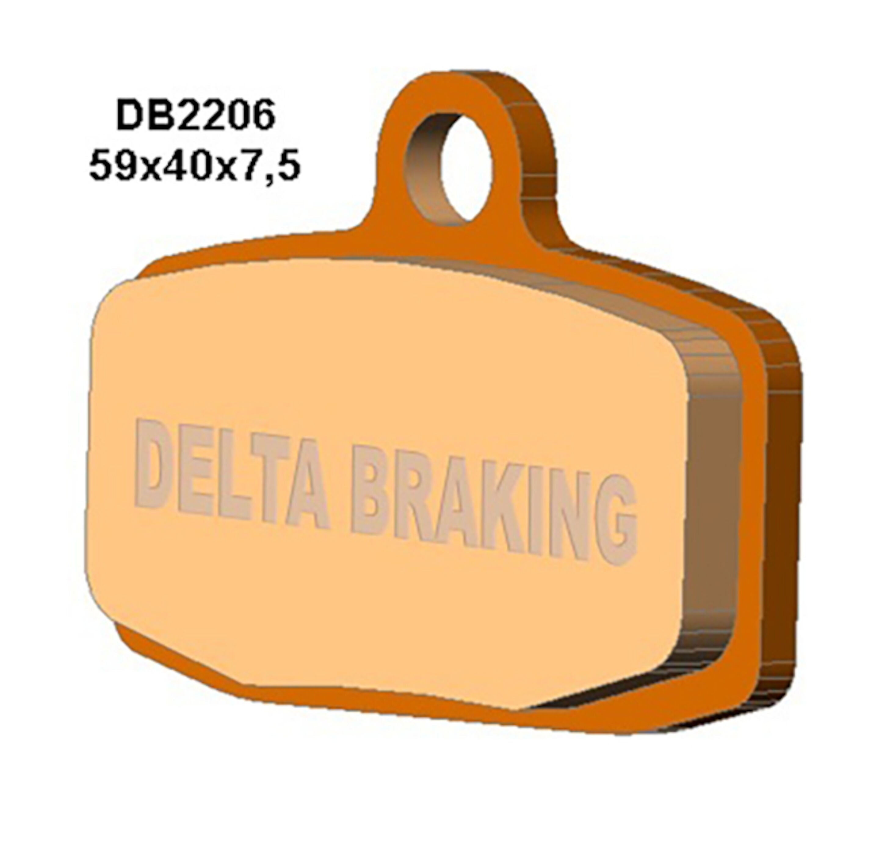 Delta Brake Pads - DB2206 MX-D GF5307