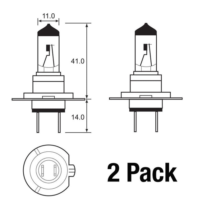 BULB - TUNGSRAM Megalight +60% 12V 55W - H7 - PX26D (2PK) Hover Image