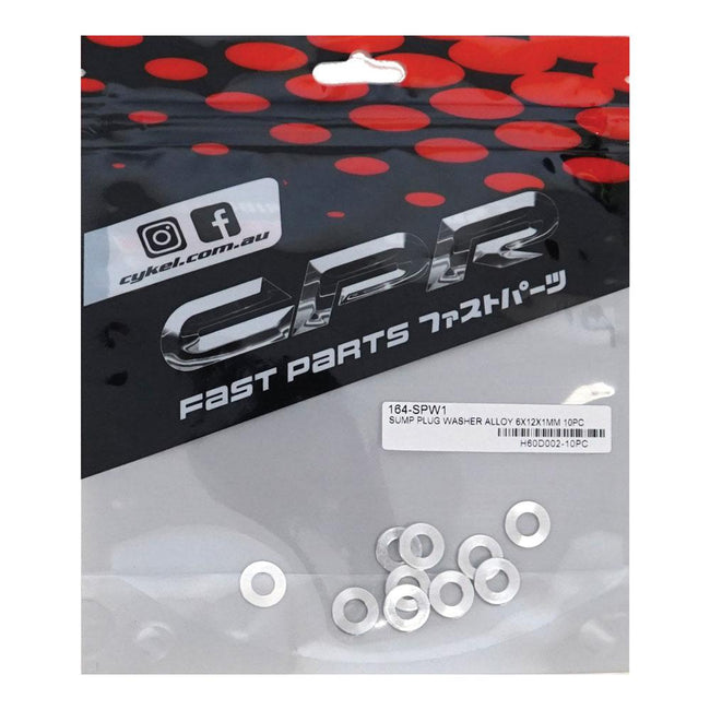 CPR Alloy Sump Plug Washers - 6x12x1mm - 10 pack Hover Image