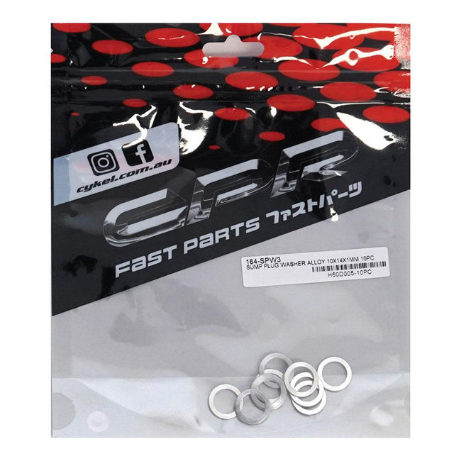 CPR Alloy Sump Plug Washers - 10x14x1mm - 10 pack Hover Image