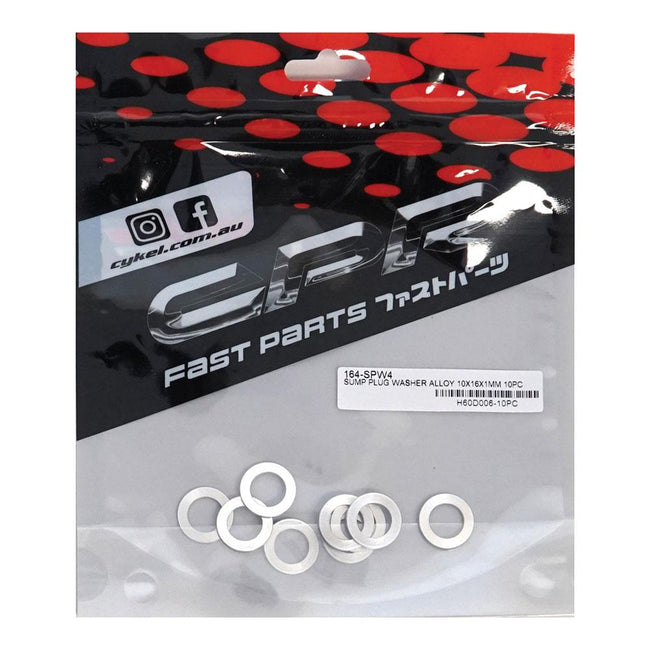 CPR Alloy Sump Washers - 10x16x1mm - 10 pack Hover Image