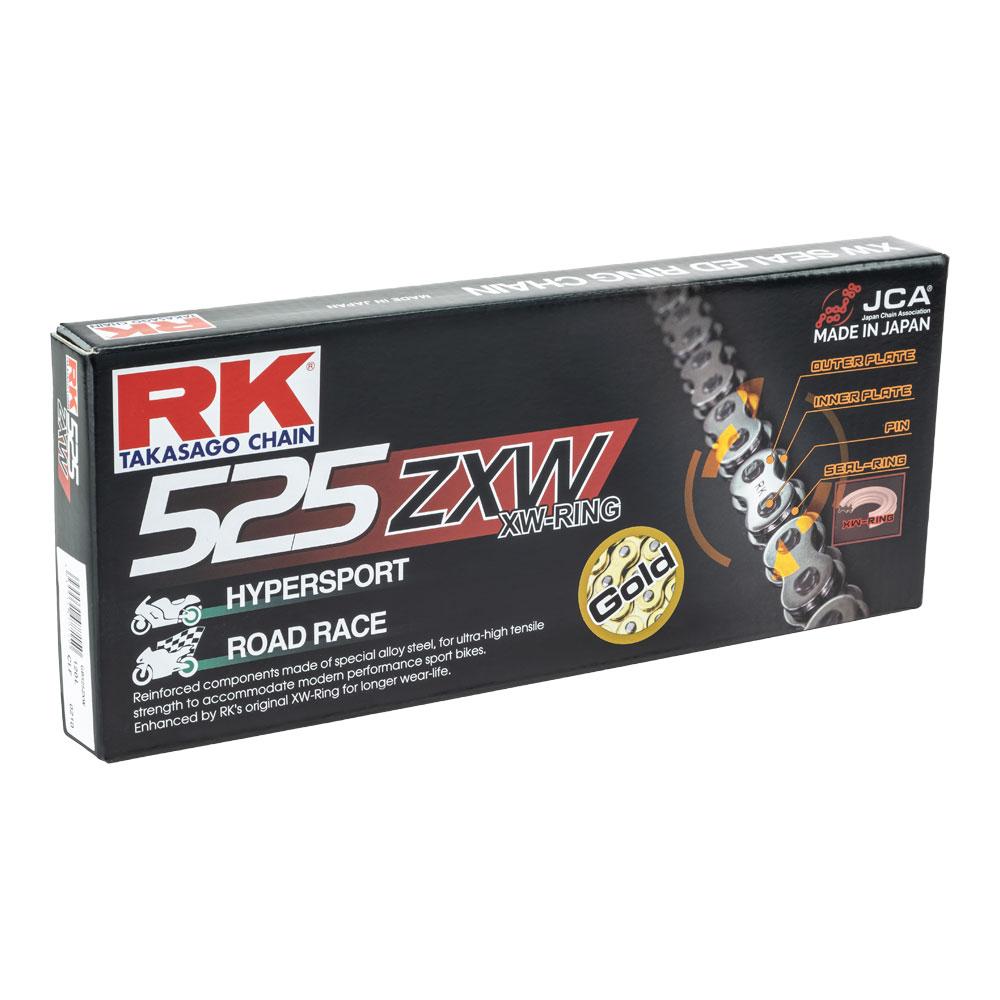 RK CHAIN 525ZXW - 120 LINK - GOLD