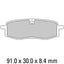 FERODO Disc Pad Set - FDB411 DX Compound - Non Sintered or Off Road
