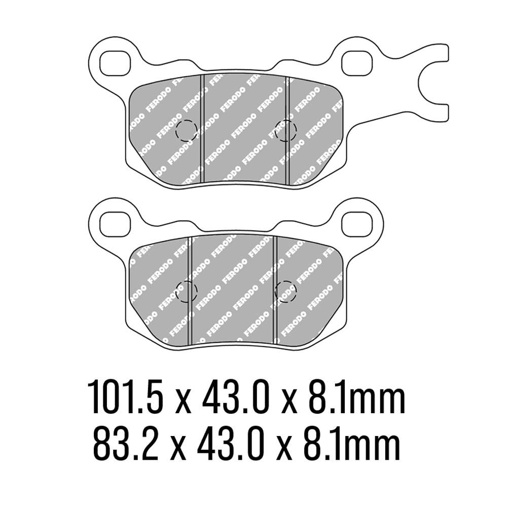 FERODO Disc Pad Set - FDB2317 SG Sinter Grip Sintered Compound - Off-Road