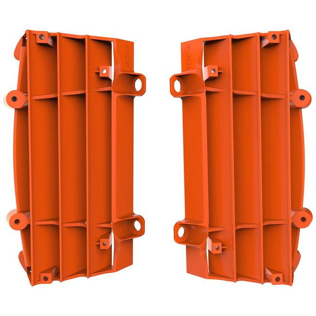POLISPORT RADIATOR LOUVERS KTM/HUSQ - ORANGE Hover Image