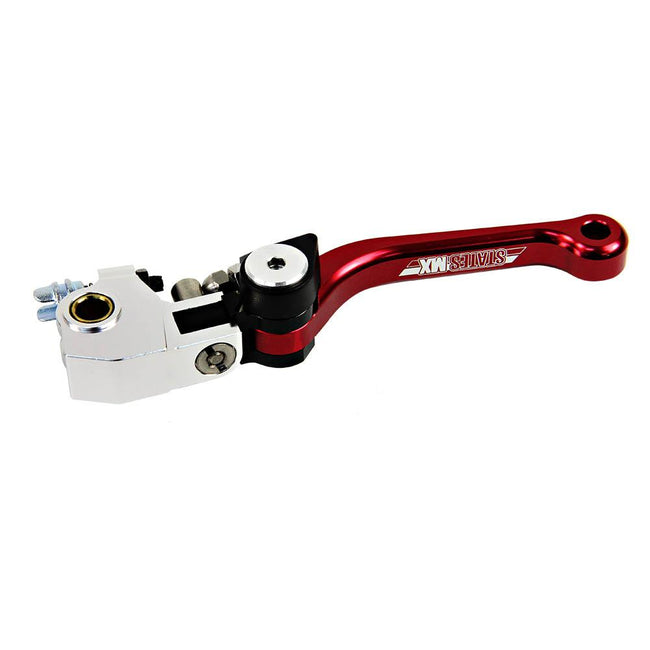STATES MX BRAKE LEVER - FOLD/FLEX - HONDA - RED Main Image