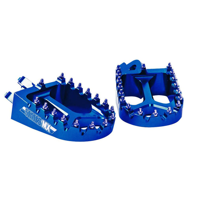 STATES MX S2 ALLOY OFF ROAD FOOTPEGS - KAWASAKI - BLUE Hover Image