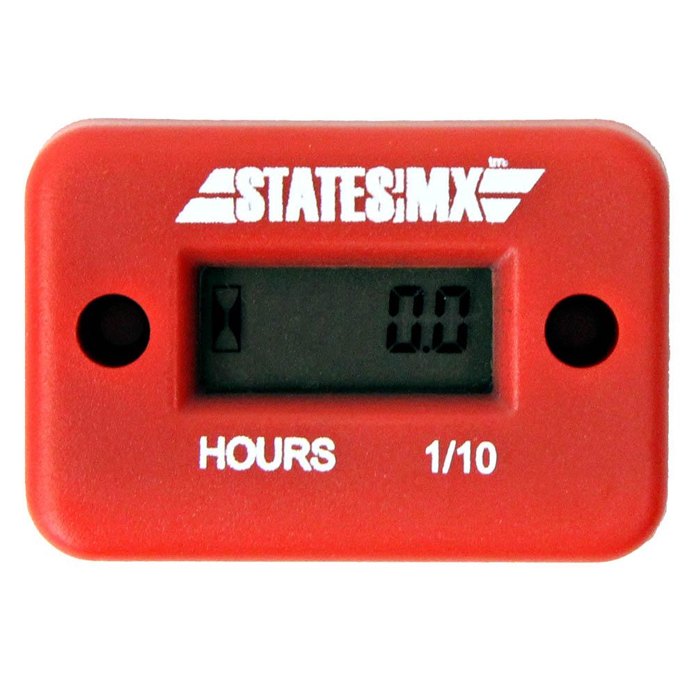 STATES MX HOUR METER - RED