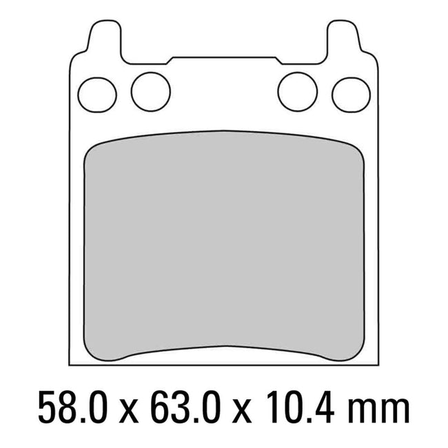 FERODO Disc Pad Set - FDB134 P Platinum Non Sintered Compound Hover Image