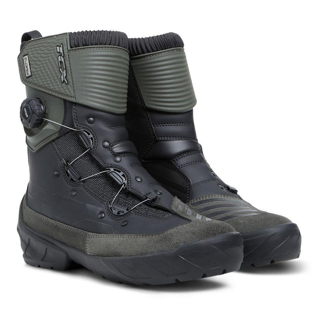 TCX INFINITY 3 MID WATERPROOF BOOTS BLACK/MILITARY GREEN Hover Image