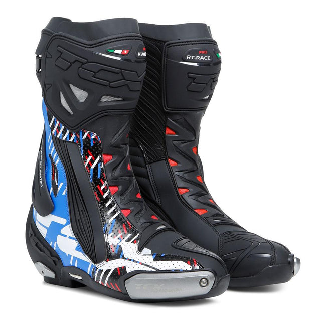 TCX RT-RACE PRO AIR BOOTS BLACK/BLU/RED Hover Image