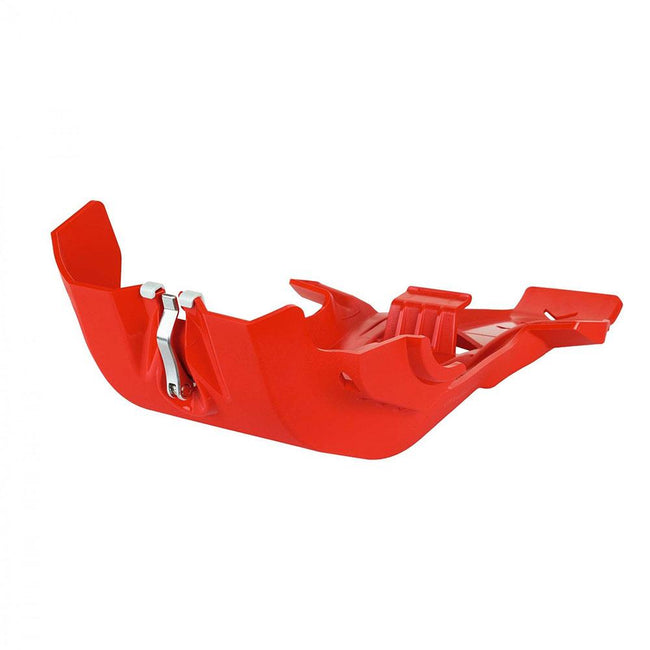 POLISPORT FORTRESS SKID PLATE W/LINK HONDA CRF450R 21-22 - RED Hover Image