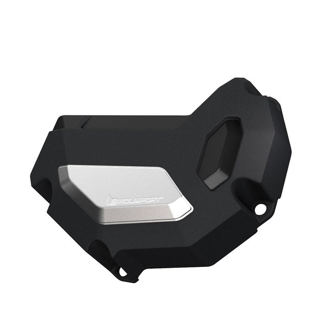 POLISPORT ALTERNATOR COVER YAMAHA MT09/XSR 900 - BLACK/SILVER Hover Image
