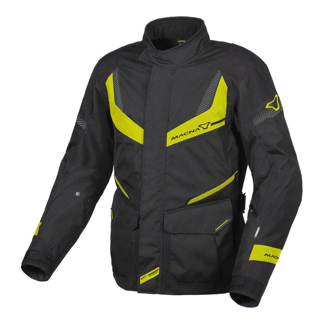 Macna Rancher Jacket Black/Fluro/Yellow Hover Image