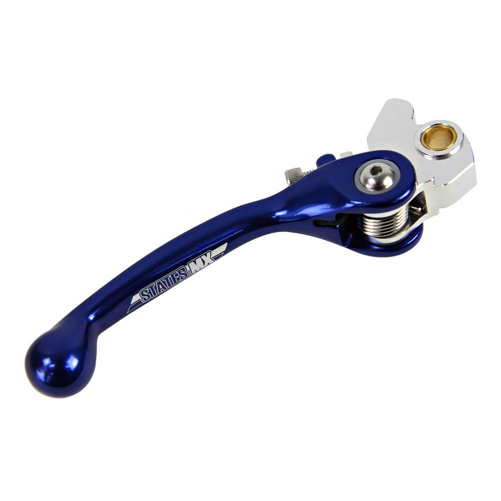 STATES MX FRONT BRAKE LEVER - STD FLEX - YAM/KAWASAKI/SUZUKI - BLUE